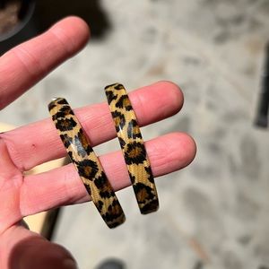 leopard hoops